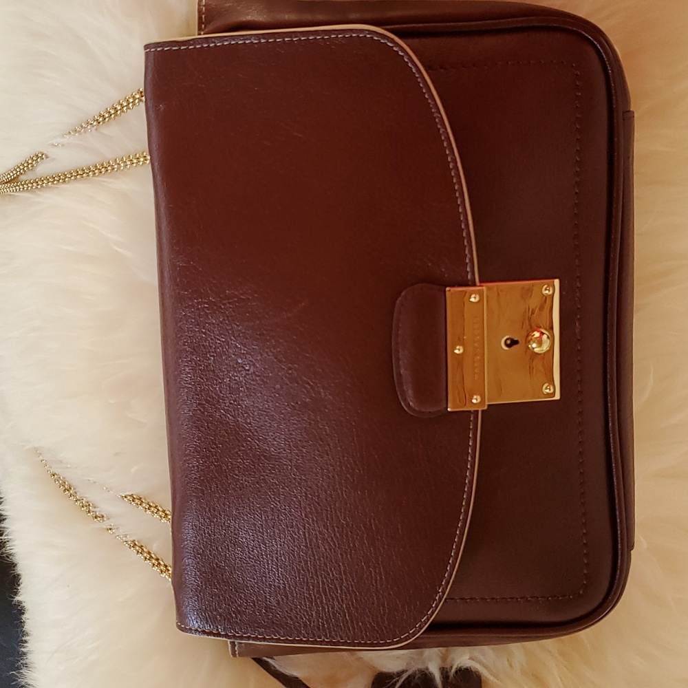 Marc Jacobs "Mini Polly" Convertible Leather Crossbody & Shoulder Bag, Chestnut - Picture 3 of 15